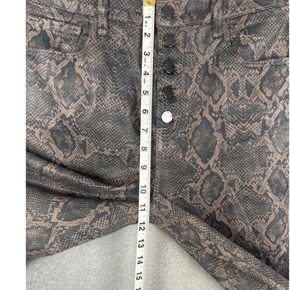 J Brand Women’s Lillie Coated Boa Patterned Cigarette Pants Size 29 Mobwife - Picture 6 of 13